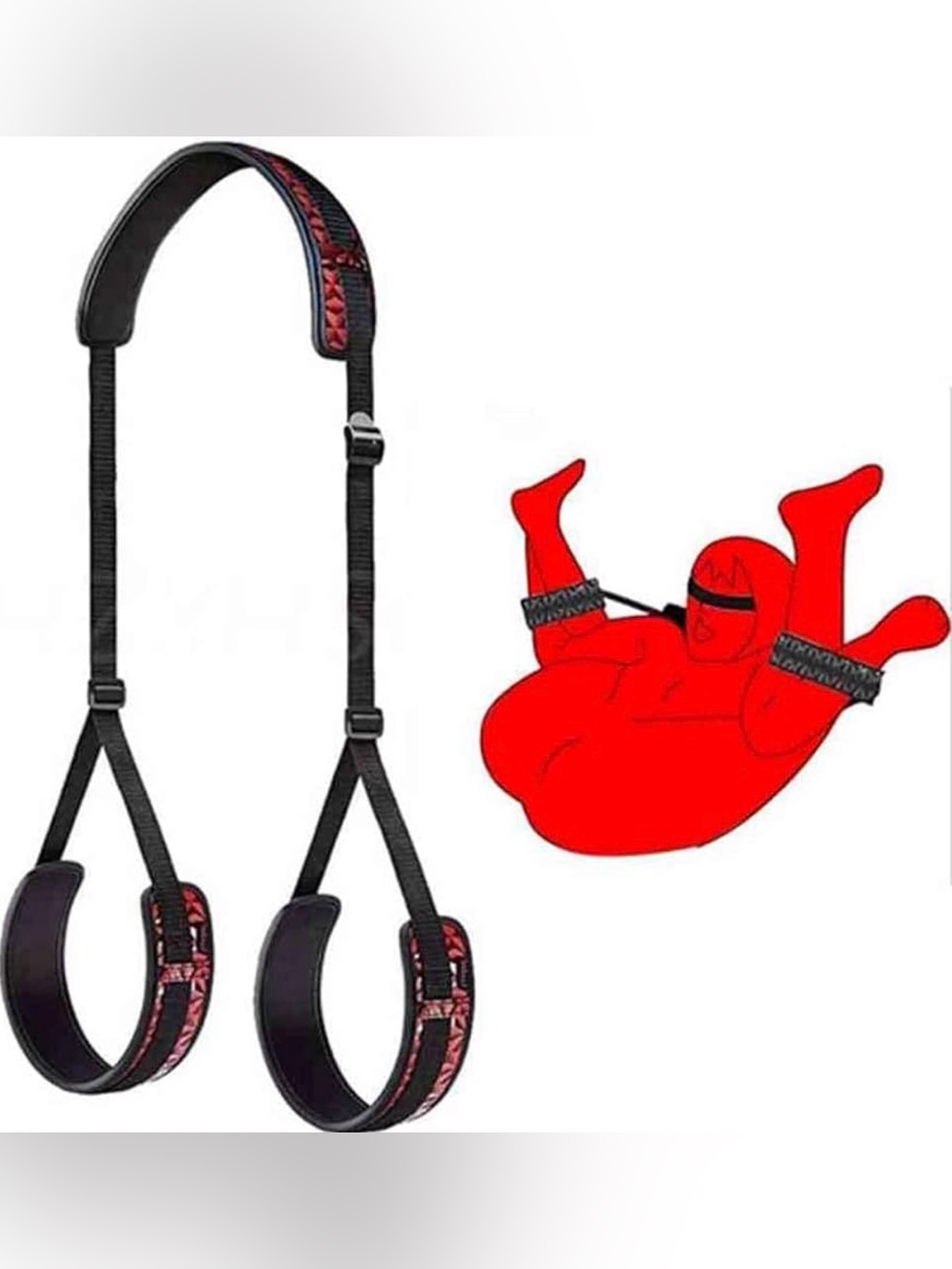 Red & Black Bondage Restraints